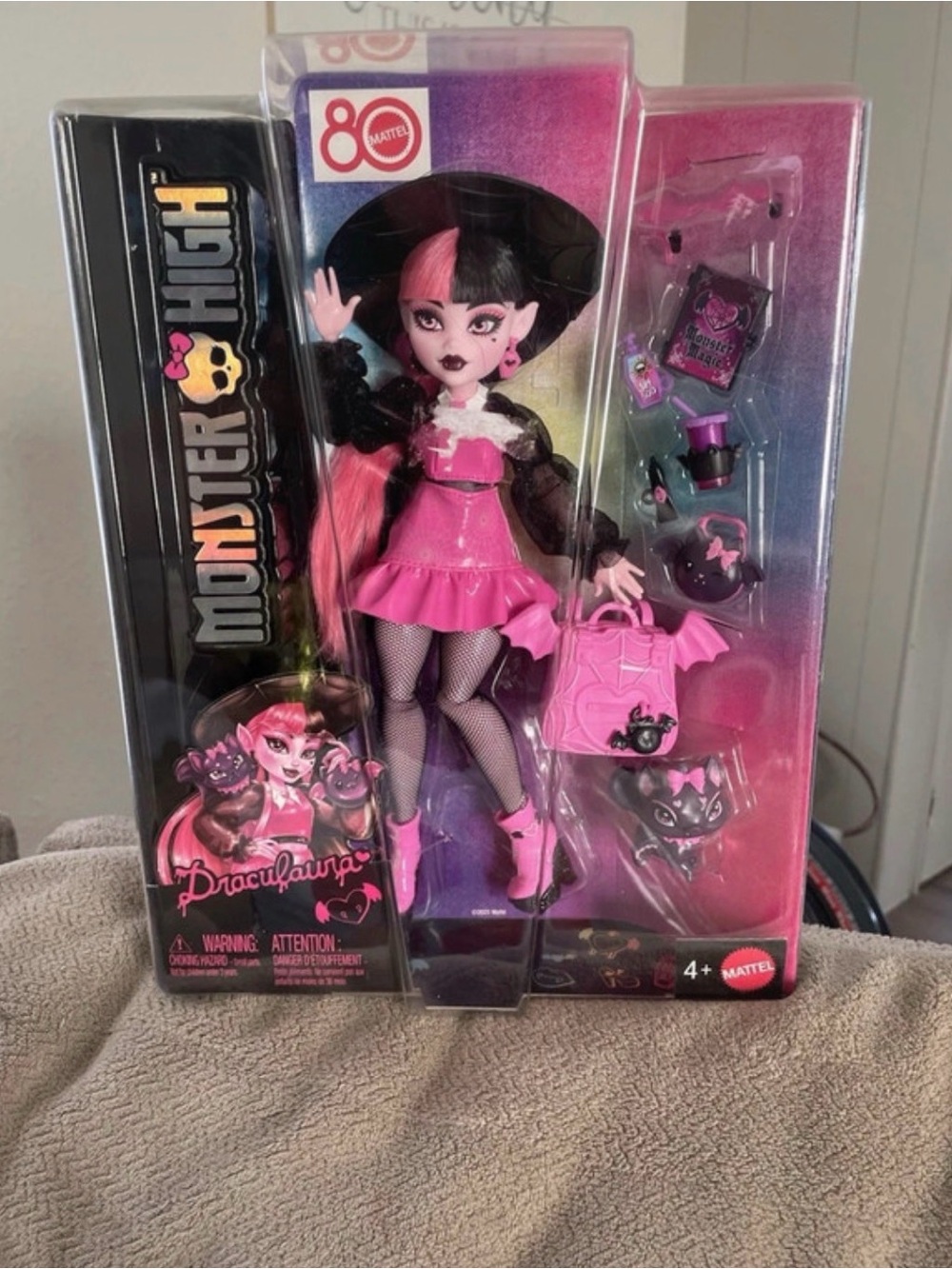 Mattel Monster High Draculaura Doll - Pink & Black Fashion